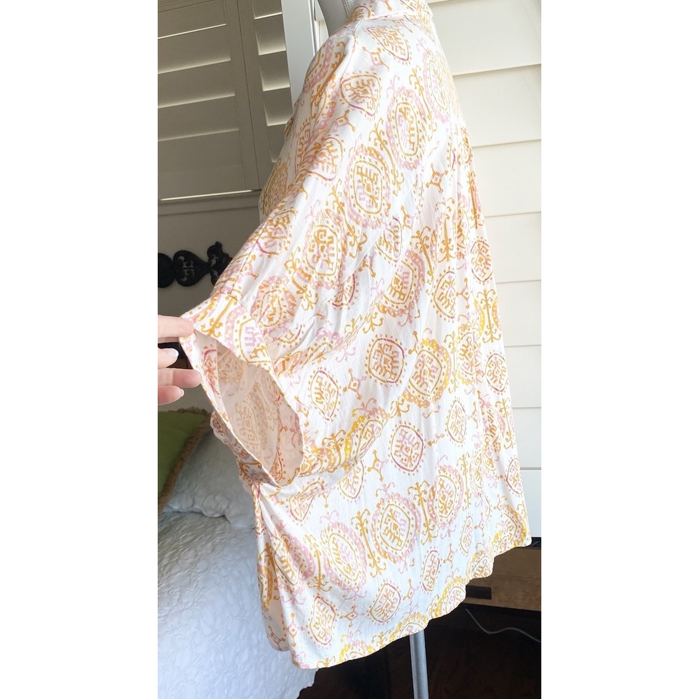 TALULAH Oversized Top‎ Womens S Lagenlook Shirt Boxy Boho Beachy Button Up - Picture 4 of 10